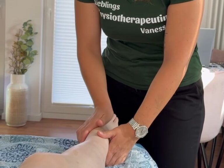 Durchführung der Behandlung Fußzonenreflexmassage